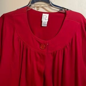 Women red jacket size 1x roamans